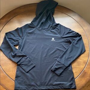 5/$30 HMILES Black Athletic Lightweight Hoodie with HMILES  Logo. Size 7/8
